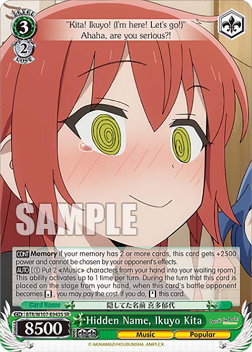 Hidden Name, Ikuyo Kita (BTR/W107-E043S SR) [BOCCHI THE ROCK!] | Cracking-Singles