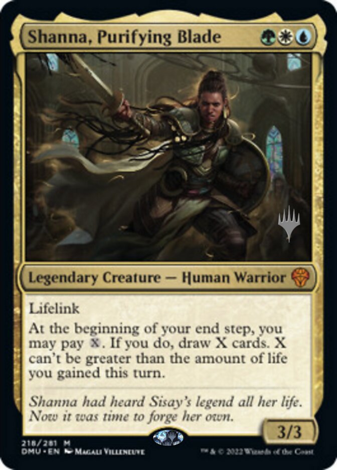 Shanna, Purifying Blade (Promo Pack) [Dominaria United Promos] | Cracking-Singles