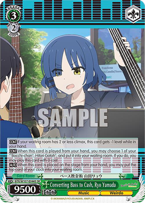 Converting Bass to Cash, Ryo Yamada (BTR/W107-E044S SR) [BOCCHI THE ROCK!] | Cracking-Singles
