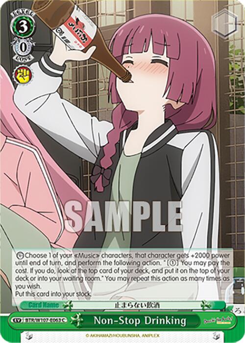 Non-Stop Drinking (BTR/W107-E063 C) [BOCCHI THE ROCK!] | Cracking-Singles