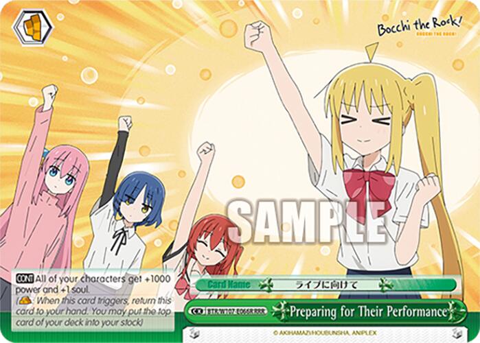 Preparing for Their Performance (BTR/W107-E066R RRR) [BOCCHI THE ROCK!] | Cracking-Singles