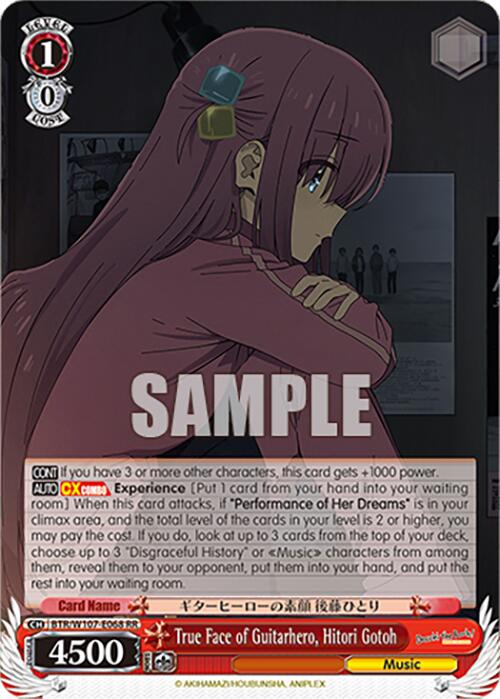 True Face of Guitarhero, Hitori Gotoh (BTR/W107-E068 RR) [BOCCHI THE ROCK!] | Cracking-Singles