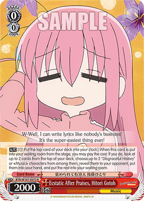 Ecstatic After Praises, Hitori Gotoh (BTR/W107-E073 R) [BOCCHI THE ROCK!] | Cracking-Singles