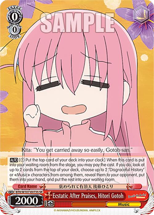 Ecstatic After Praises, Hitori Gotoh (BTR/W107-E073S SR) [BOCCHI THE ROCK!] | Cracking-Singles