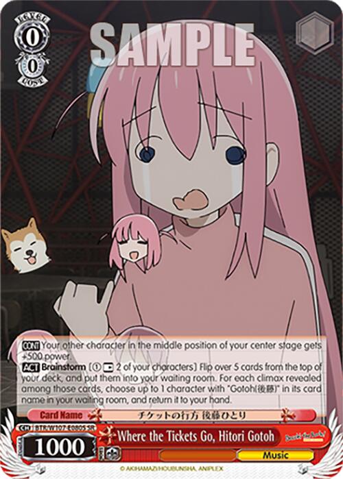 Where the Tickets Go, Hitori Gotoh (BTR/W107-E080S SR) [BOCCHI THE ROCK!] | Cracking-Singles