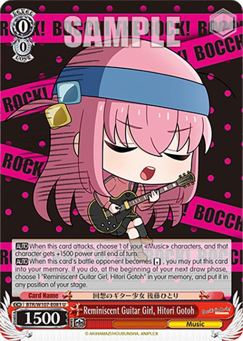Reminiscent Guitar Girl, Hitori Gotoh (BTR/W107-E081 U) [BOCCHI THE ROCK!] | Cracking-Singles
