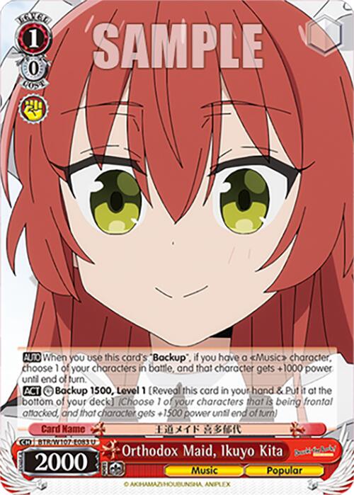 Orthodox Maid, Ikuyo Kita (BTR/W107-E083 U) [BOCCHI THE ROCK!] | Cracking-Singles