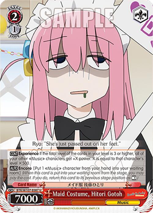 Maid Costume, Hitori Gotoh (BTR/W107-E087 U) [BOCCHI THE ROCK!] | Cracking-Singles