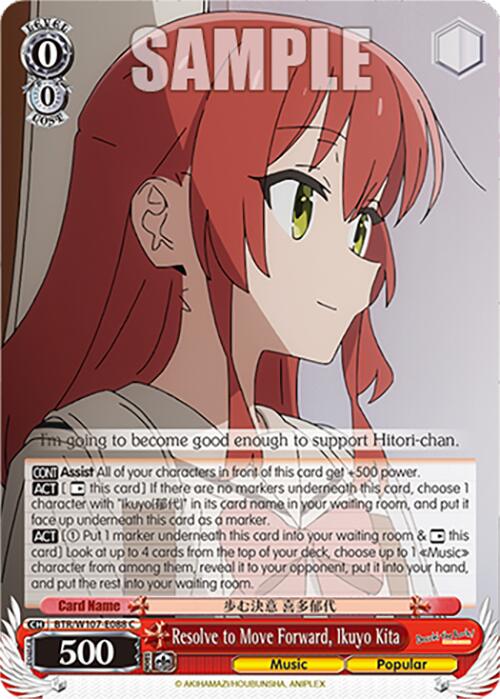 Resolve to Move Forward, Ikuyo Kita (BTR/W107-E088 C) [BOCCHI THE ROCK!] | Cracking-Singles