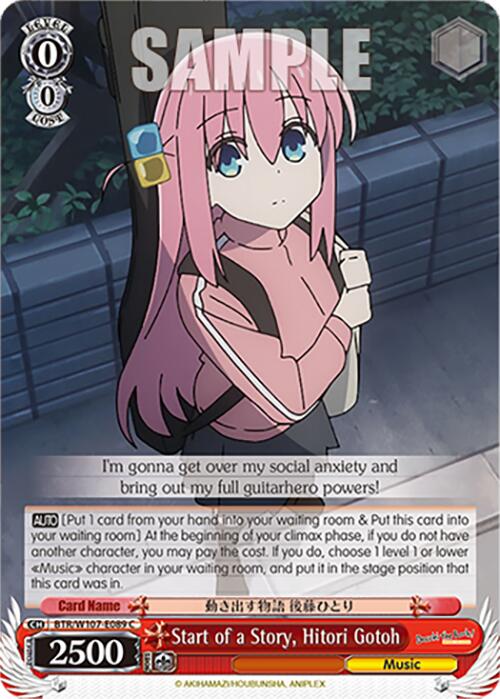 Start of a Story, Hitori Gotoh (BTR/W107-E089 C) [BOCCHI THE ROCK!] | Cracking-Singles