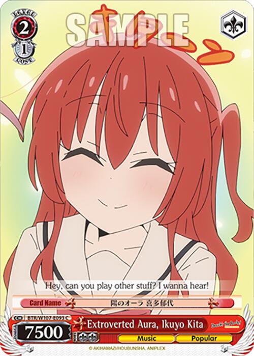 Extroverted Aura, Ikuyo Kita (BTR/W107-E093 C) [BOCCHI THE ROCK!] | Cracking-Singles