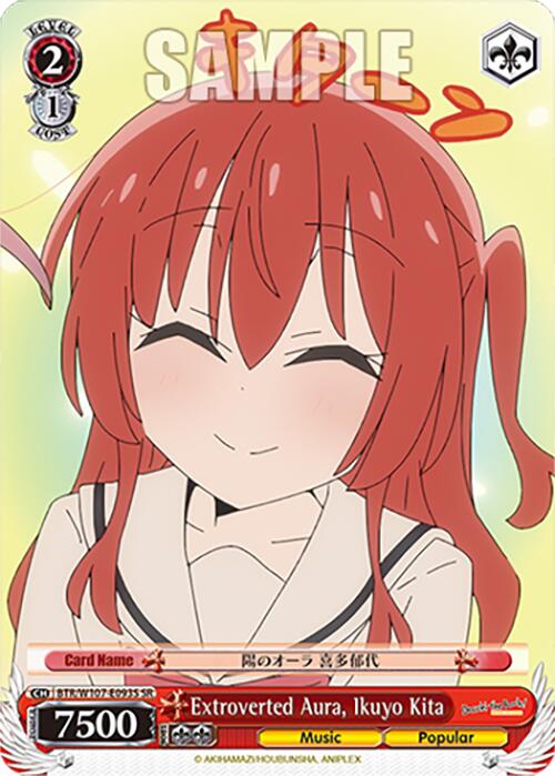 Extroverted Aura, Ikuyo Kita (BTR/W107-E093S SR) [BOCCHI THE ROCK!] | Cracking-Singles