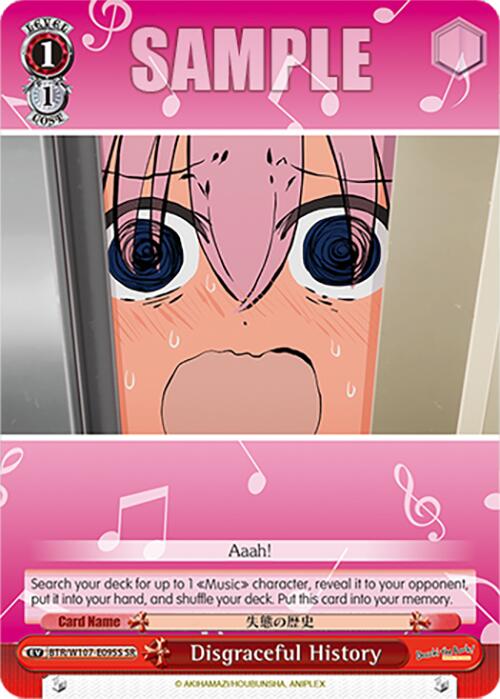 Disgraceful History (BTR/W107-E095S SR) [BOCCHI THE ROCK!] | Cracking-Singles