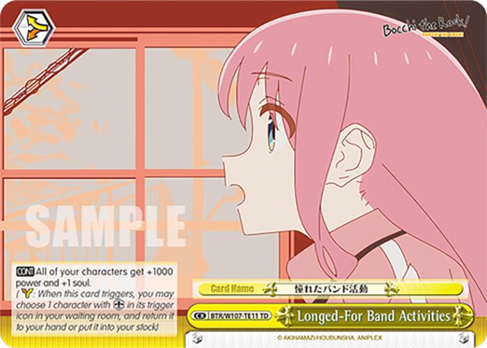 Longed-For Band Activities (BTR/W107-TE11 TD) [BOCCHI THE ROCK!] | Cracking-Singles