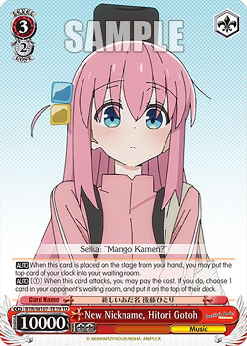 New Nickname, Hitori Gotoh (BTR/W107-TE19 TD) [BOCCHI THE ROCK!] | Cracking-Singles