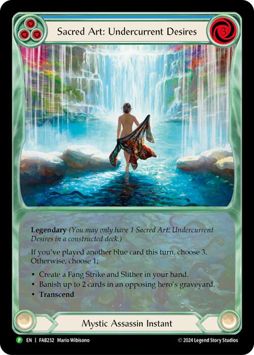 Sacred Art: Undercurrent Desires [FAB232] (Promo)  Rainbow Foil | Cracking-Singles