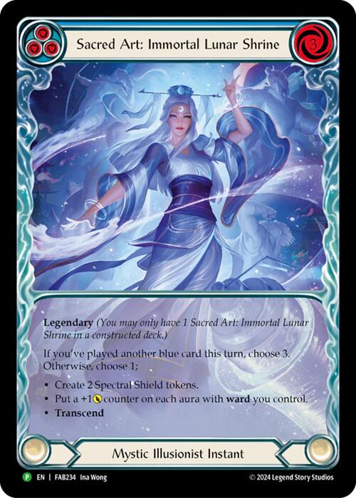 Sacred Art: Immortal Lunar Shrine [FAB234] (Promo)  Rainbow Foil | Cracking-Singles