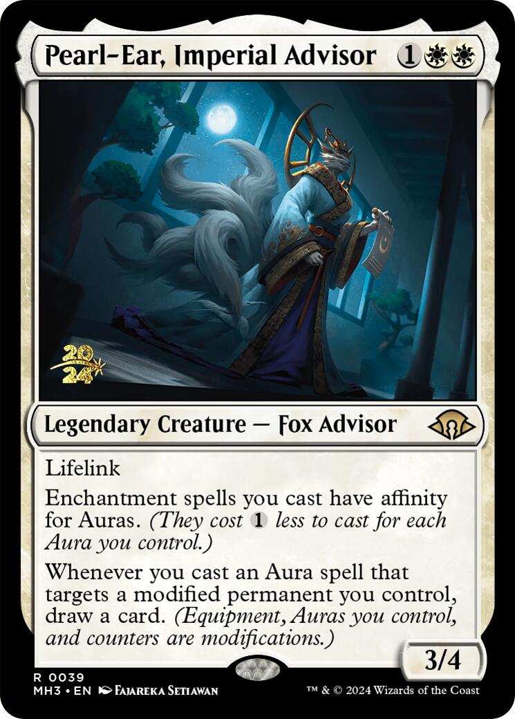 Pearl-Ear, Imperial Advisor [Modern Horizons 3 Prerelease Promos] | Cracking-Singles