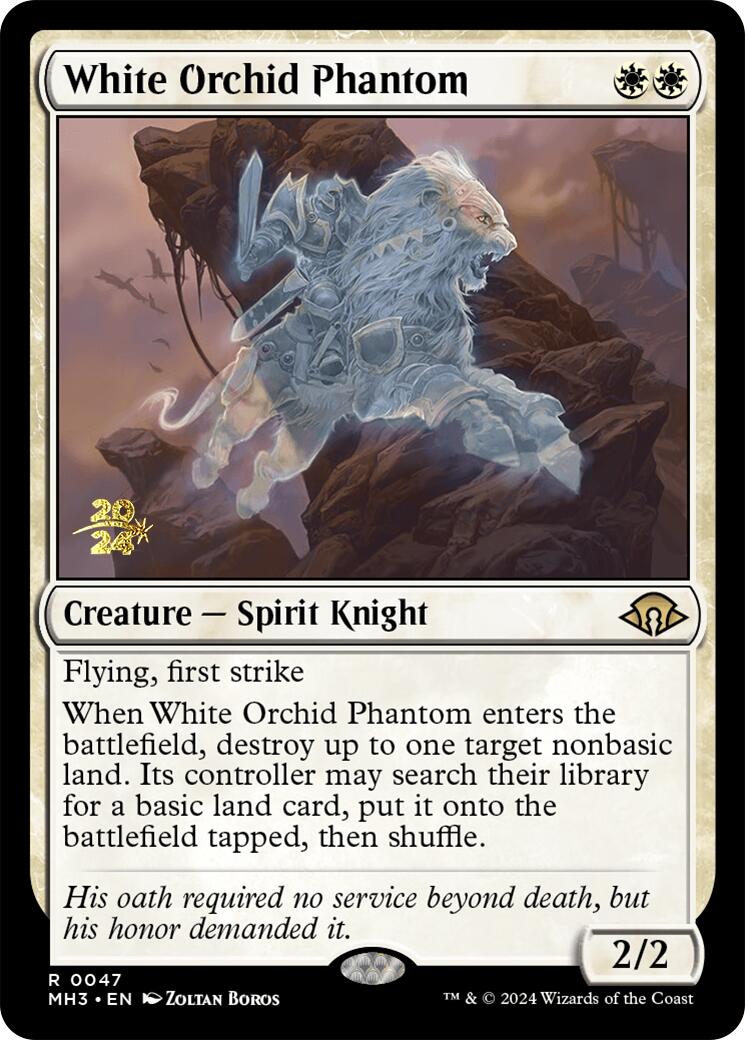 White Orchid Phantom [Modern Horizons 3 Prerelease Promos] | Cracking-Singles