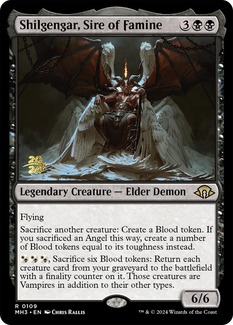 Shilgengar, Sire of Famine [Modern Horizons 3 Prerelease Promos] | Cracking-Singles