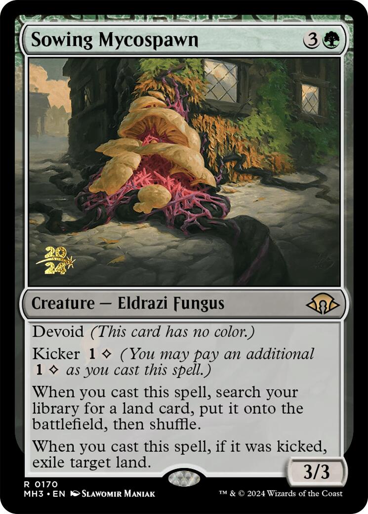 Sowing Mycospawn [Modern Horizons 3 Prerelease Promos] | Cracking-Singles