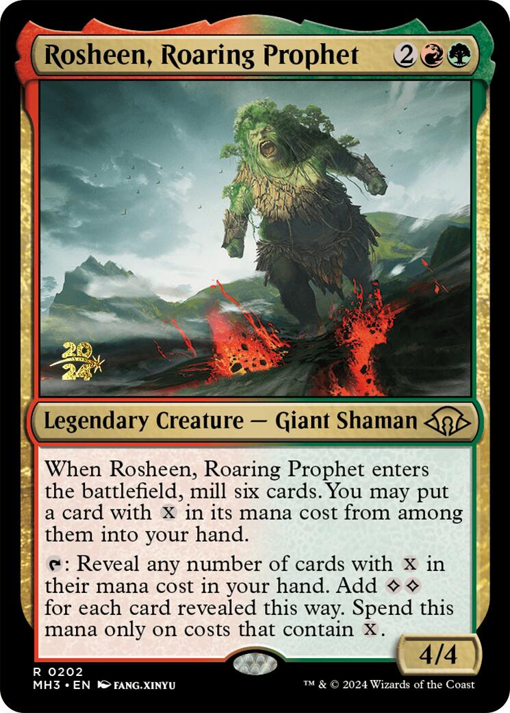 Rosheen, Roaring Prophet [Modern Horizons 3 Prerelease Promos] | Cracking-Singles