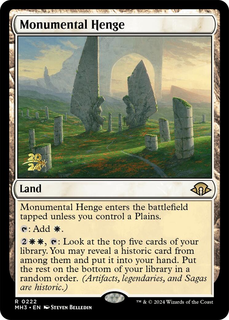 Monumental Henge [Modern Horizons 3 Prerelease Promos] | Cracking-Singles