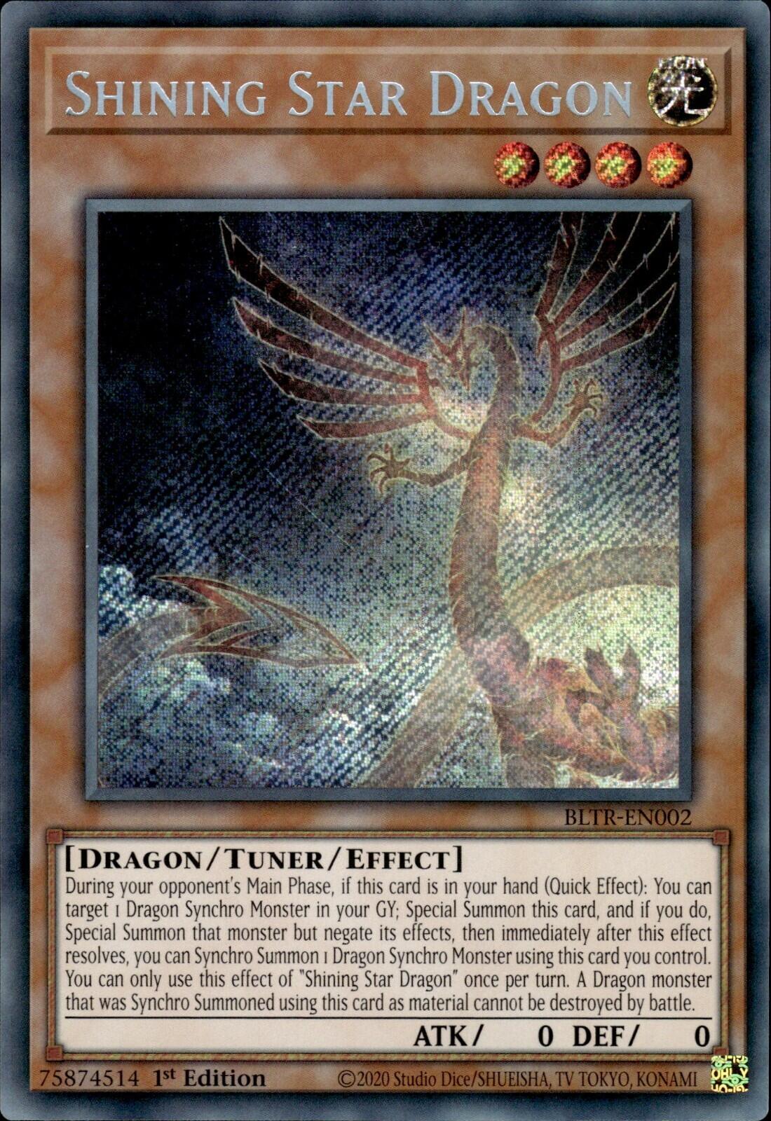 Shining Star Dragon [BLTR-EN002] Secret Rare | Cracking-Singles
