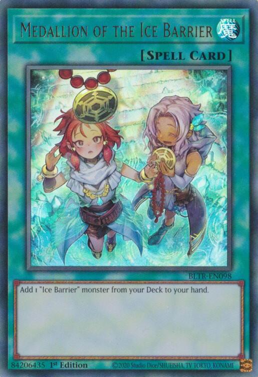 Medallion of the Ice Barrier (Alternate Art) [BLTR-EN098] Ultra Rare | Cracking-Singles