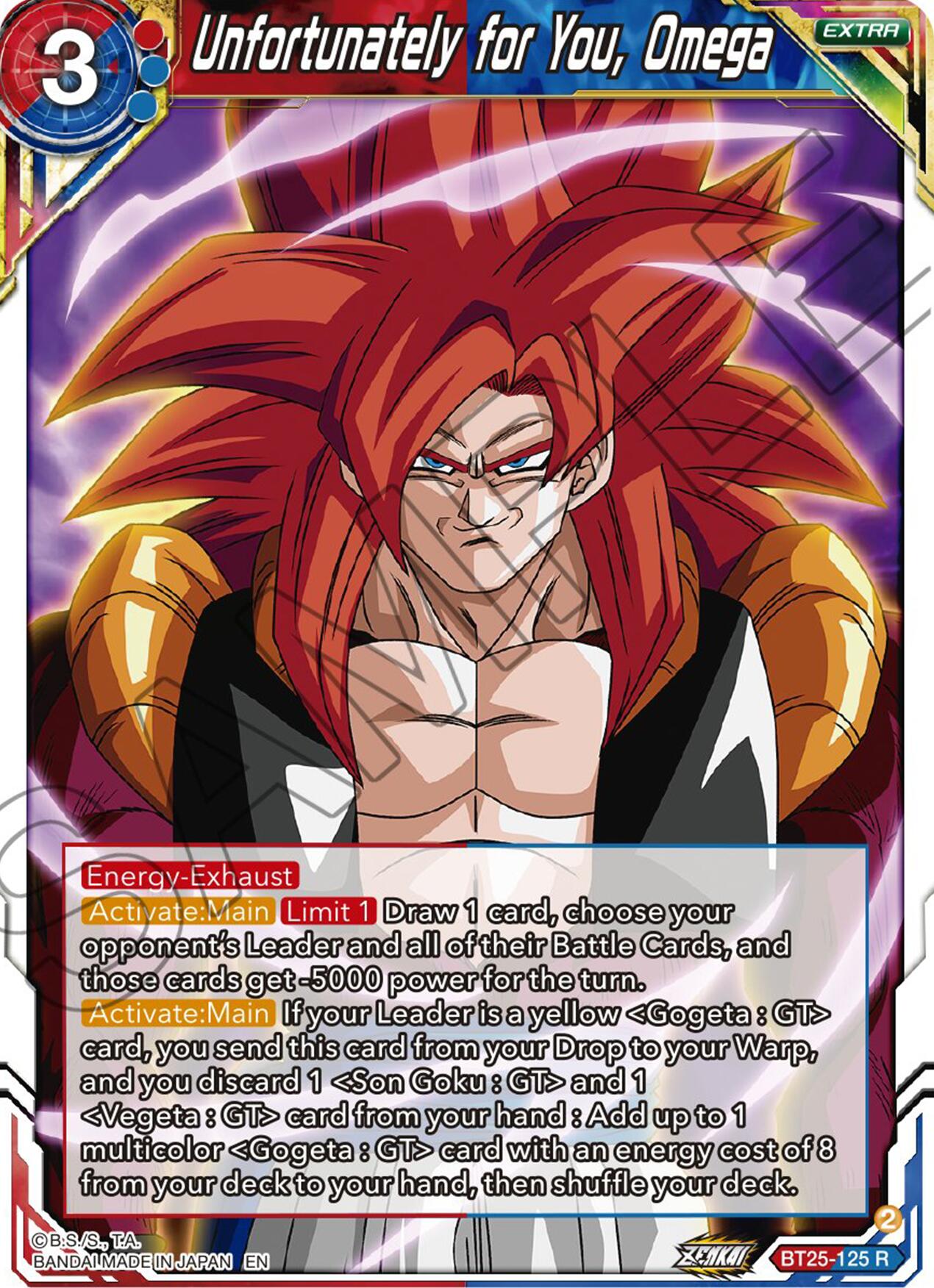 Unfortunately for You, Omega (BT25-125) [Legend of the Dragon Balls] | Cracking-Singles