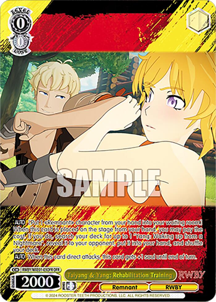Taiyang & Yang: Rehabilitation Training (RWBY/WXE01-03OFR OFR) [RWBY: Premium Booster] | Cracking-Singles