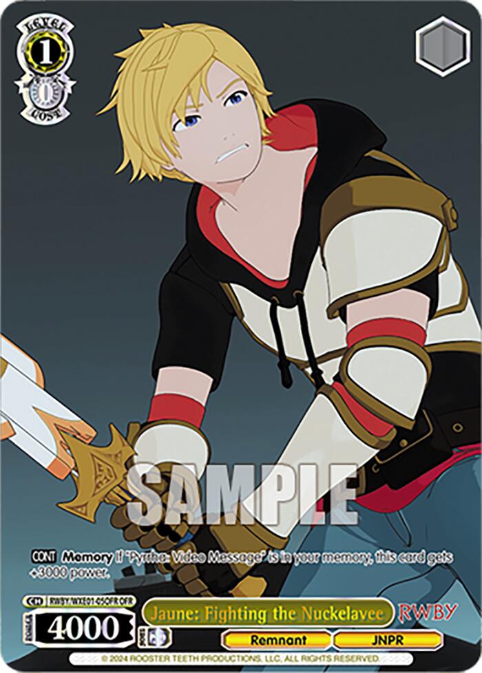 Jaune: Fighting the Nuckelavee (RWBY/WXE01-05OFR OFR) [RWBY: Premium Booster] | Cracking-Singles