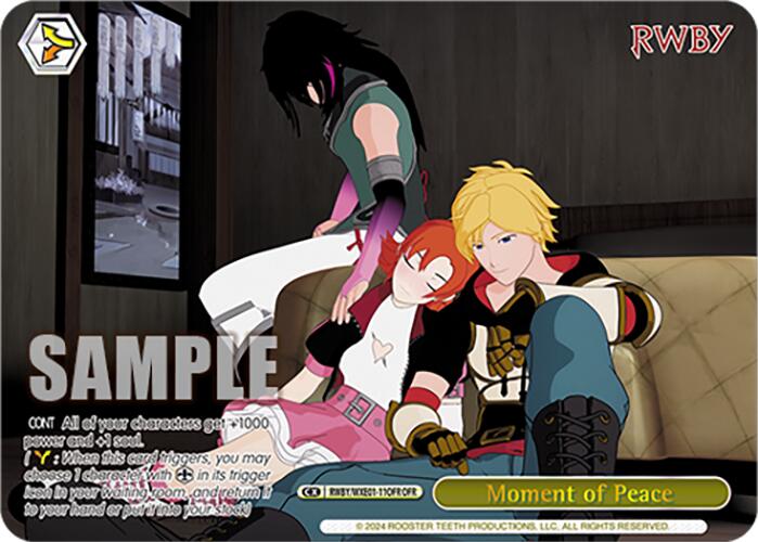 Moment of Peace (RWBY/WXE01-11OFR OFR) [RWBY: Premium Booster] | Cracking-Singles