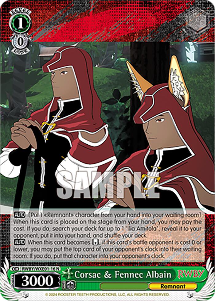 Corsac & Fennec Albain (RWBY/WXE01-16 N) [RWBY: Premium Booster] | Cracking-Singles