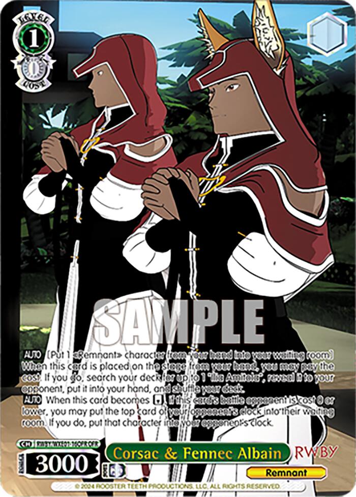 Corsac & Fennec Albain (RWBY/WXE01-16OFR OFR) [RWBY: Premium Booster] | Cracking-Singles