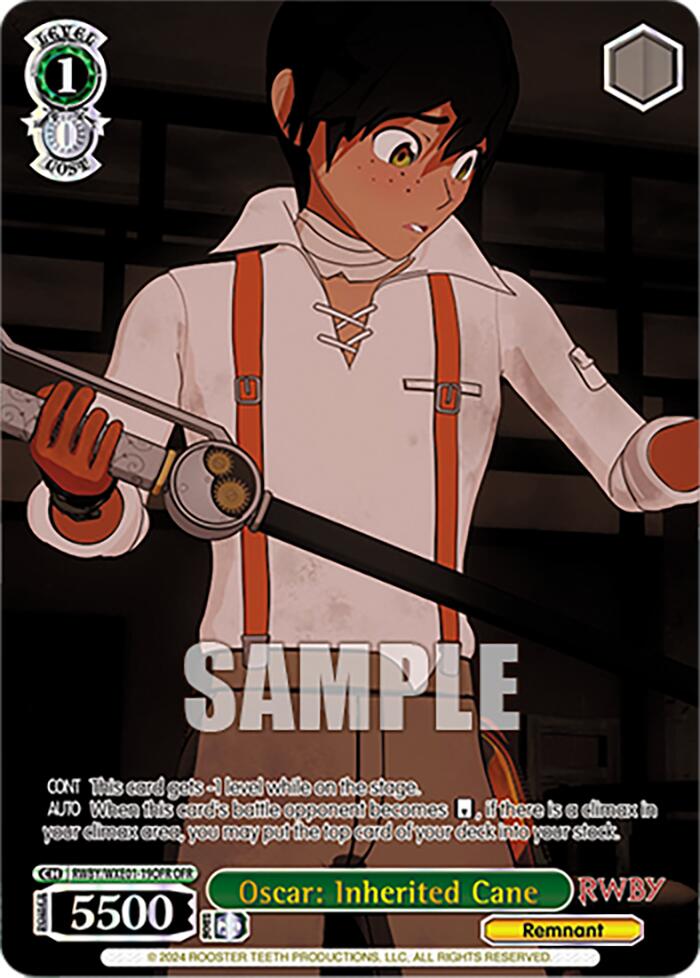 Oscar: Inherited Cane (RWBY/WXE01-19OFR OFR) [RWBY: Premium Booster] | Cracking-Singles