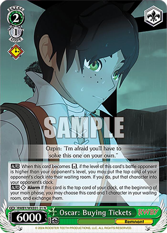 Oscar: Buying Tickets (RWBY/WXE01-21 N) [RWBY: Premium Booster] | Cracking-Singles
