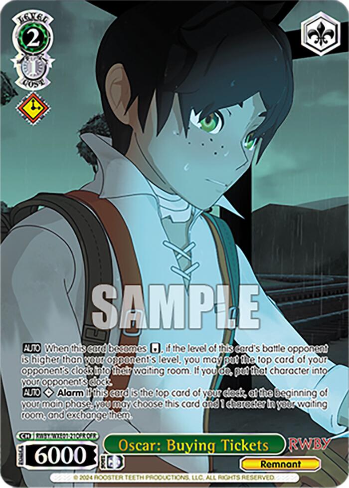 Oscar: Buying Tickets (RWBY/WXE01-21OFR OFR) [RWBY: Premium Booster] | Cracking-Singles