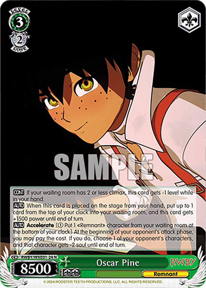 Oscar Pine (RWBY/WXE01-24 N) [RWBY: Premium Booster] | Cracking-Singles
