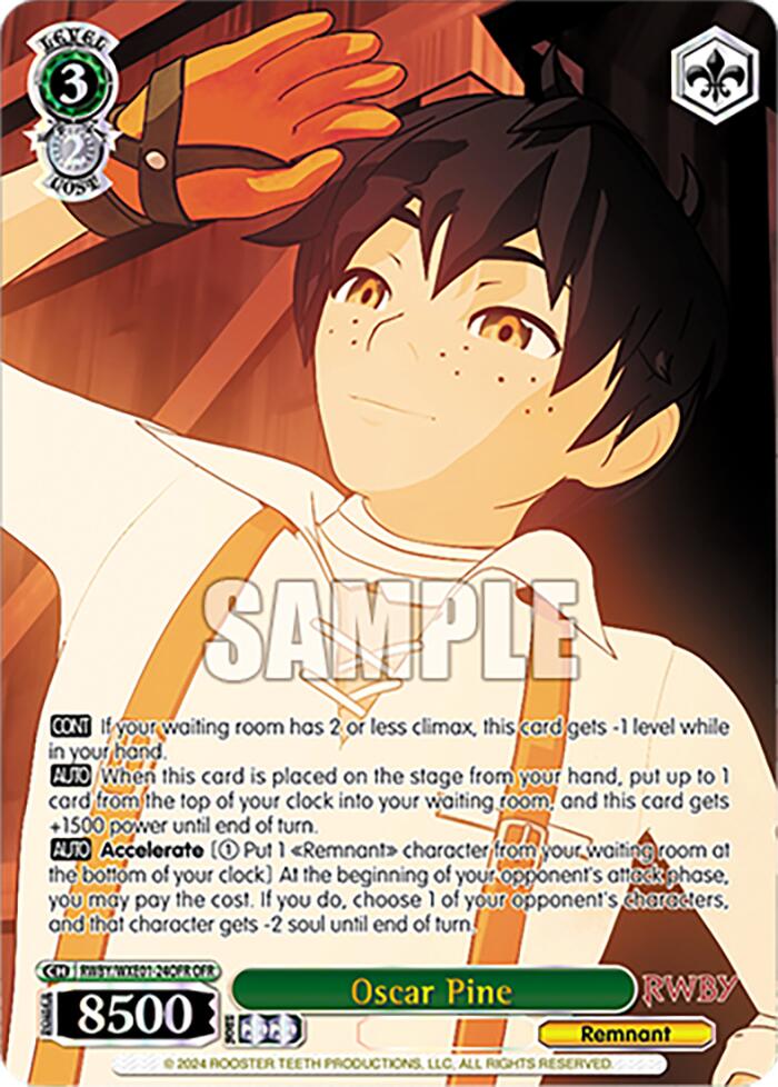 Oscar Pine (RWBY/WXE01-24OFR OFR) [RWBY: Premium Booster] | Cracking-Singles