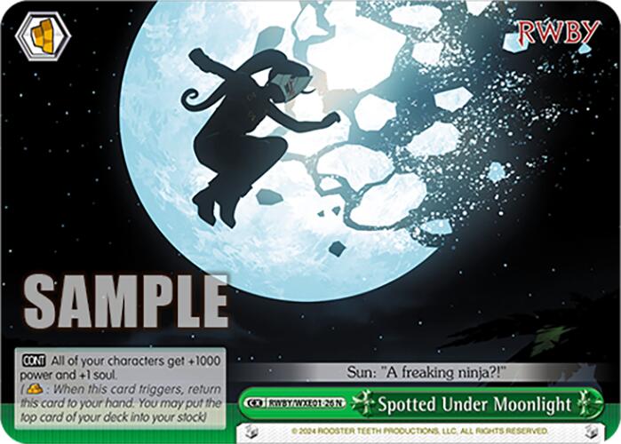 Spotted Under Moonlight (RWBY/WXE01-26 N) [RWBY: Premium Booster] | Cracking-Singles