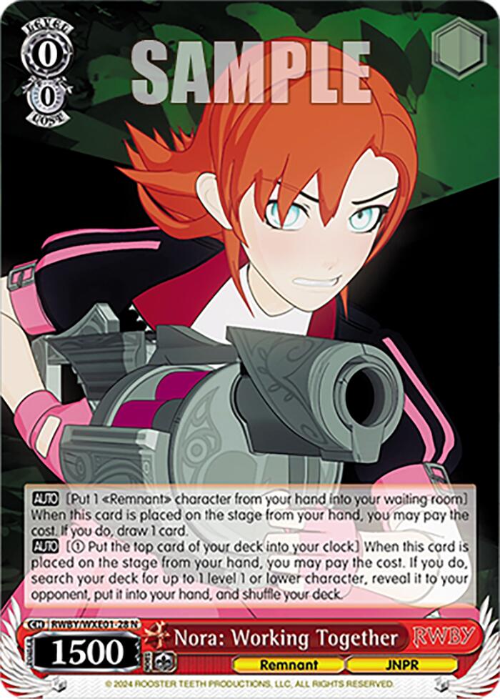 Nora: Working Together (RWBY/WXE01-28 N) [RWBY: Premium Booster] | Cracking-Singles