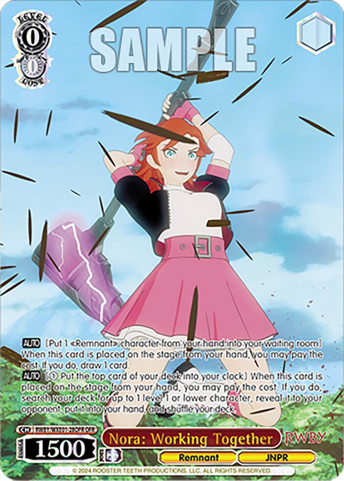 Nora: Working Together (RWBY/WXE01-28OFR OFR) [RWBY: Premium Booster] | Cracking-Singles