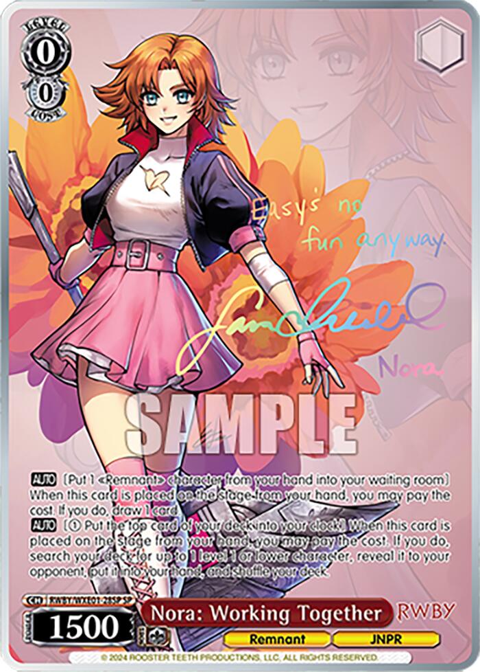 Nora: Working Together (RWBY/WXE01-28SP SP) [RWBY: Premium Booster] | Cracking-Singles