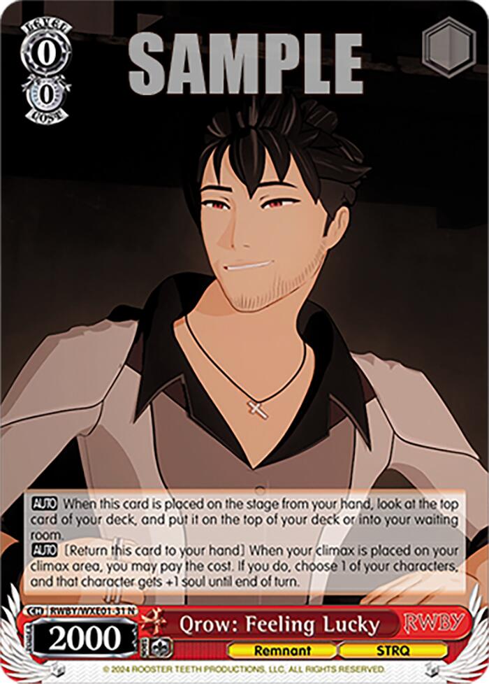 Qrow: Feeling Lucky (RWBY/WXE01-31 N) [RWBY: Premium Booster] | Cracking-Singles