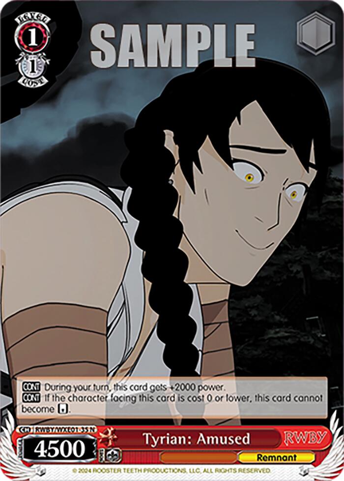 Tyrian: Amused (RWBY/WXE01-35 N) [RWBY: Premium Booster] | Cracking-Singles