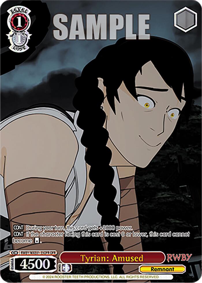 Tyrian: Amused (RWBY/WXE01-35OFR OFR) [RWBY: Premium Booster] | Cracking-Singles