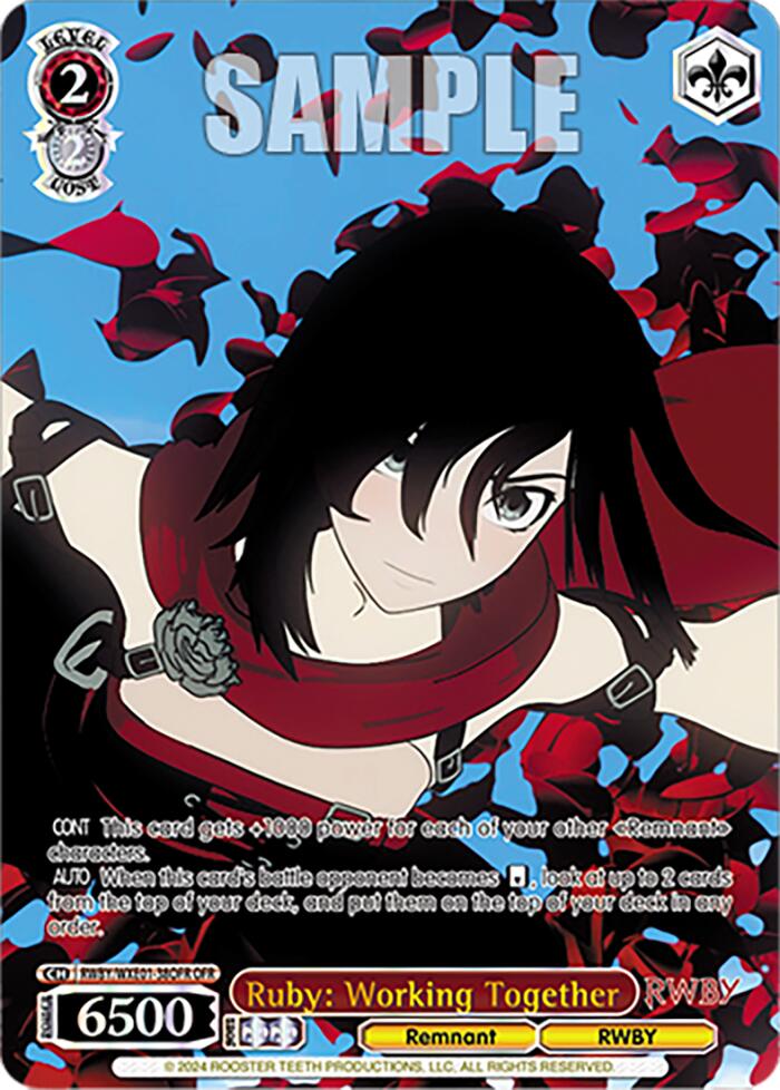 Ruby: Working Together (RWBY/WXE01-38OFR OFR) [RWBY: Premium Booster] | Cracking-Singles