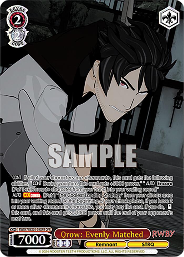 Qrow: Evenly Matched (RWBY/WXE01-39OFR OFR) [RWBY: Premium Booster] | Cracking-Singles
