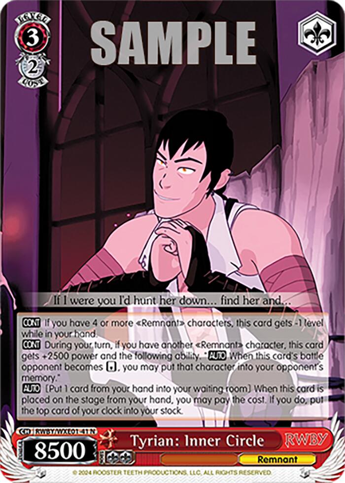 Tyrian: Inner Circle (RWBY/WXE01-41 N) [RWBY: Premium Booster] | Cracking-Singles